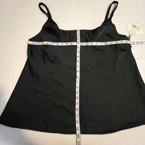 NWT Women's Ava & Viv Black Satin Tank Top - XXL - NWT - Picture 6 of 11